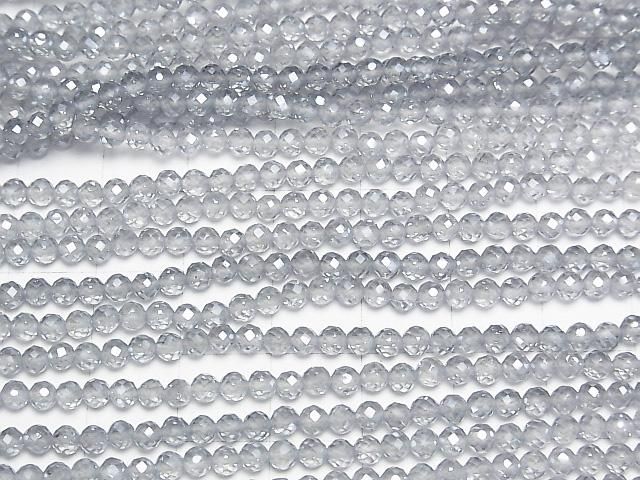 【動画】【素晴らしい輝き】シルバーフラッシュクリスタル ラウンドカット3mm 1連(約36cm) サムネイル3