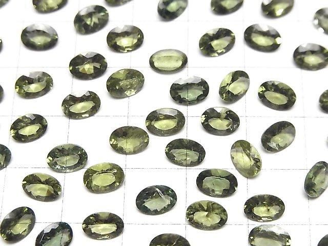 【動画】宝石質グリーンアパタイトAAA- ルース オーバルファセットカット7×5mm 2粒 サムネイル3