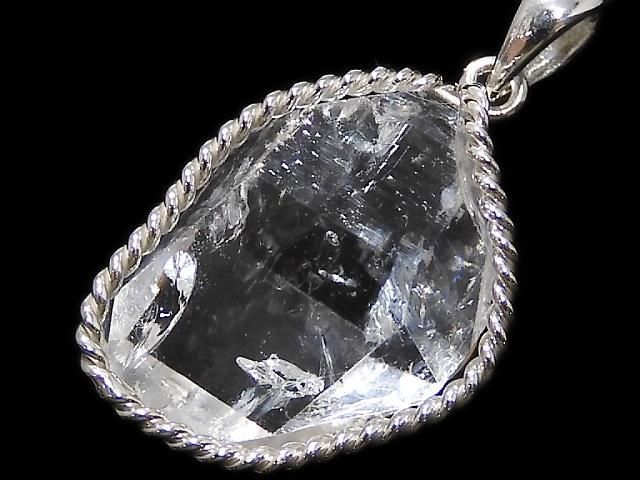 【動画】【1点もの】NY産ハーキマーダイヤモンド ペンダントトップ SILVER925製 NO.19の画像
