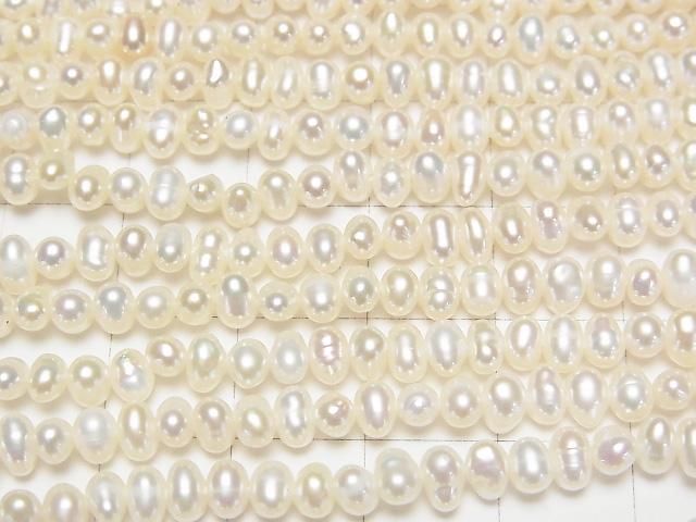 【動画】淡水真珠AA++ ポテト4~4.5mm ホワイト 1連(約34cm) サムネイル2