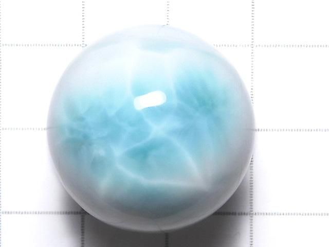【動画】【1点もの】ラリマーAAA- スフィア・ラウンド22.5mm 1個 NO.15 サムネイル2