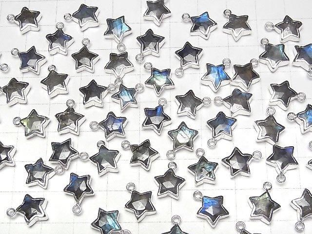 【動画】ラブラドライト スター型チャーム シルバーカラー 2個 サムネイル4
