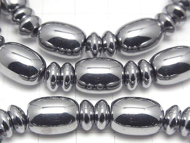 【動画】高純度テラヘルツ鉱石 ライス14×10×10mm&ボタン(ソロバン)8×8×4mm 1連(ブレス) サムネイル2