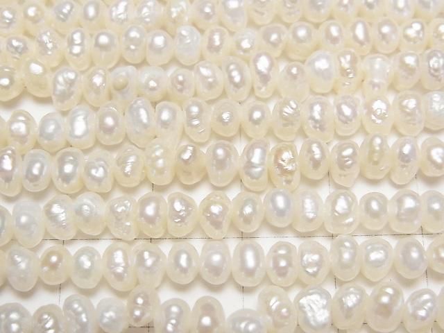 【動画】淡水真珠AA ホワイト ロンデル5~6mm 1連(約34cm) サムネイル2