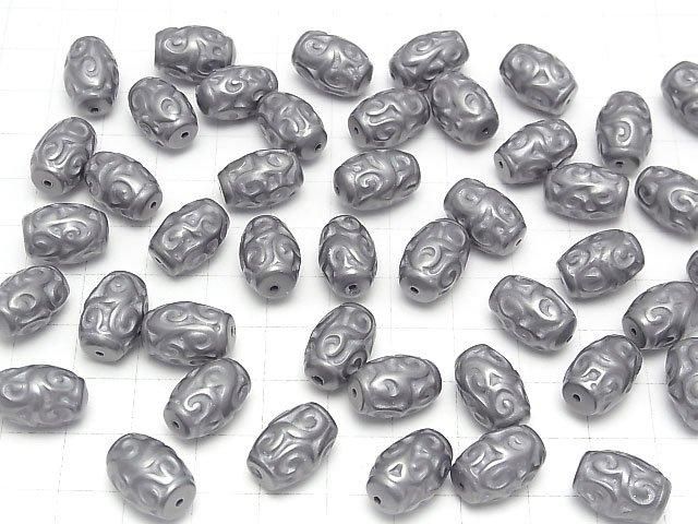 【動画】テラヘルツ 天珠 ライス14×10×10mm マット 【貫通穴】 2粒 サムネイル4