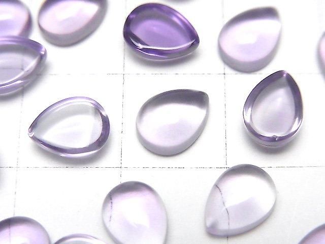 【動画】宝石質アメジストAAA ペアシェイプ カボション8×6mm 5個 サムネイル2