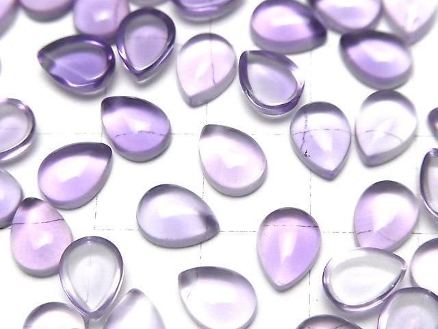 【動画】宝石質アメジストAAA ペアシェイプ カボション8×6mm 5個 サムネイル3