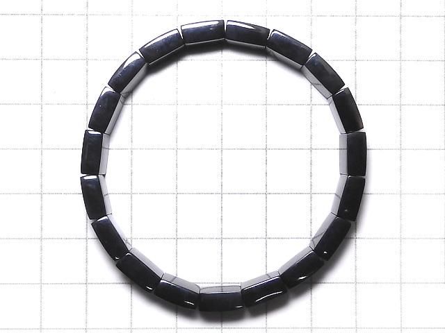 【動画】【1点もの】宝石質アンモライトAAA 2つ穴スクエア12×11.5×4.5mm 1連(ブレス) NO.4 サムネイル2