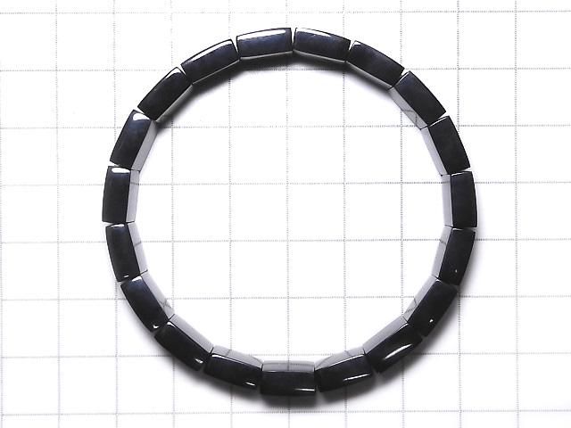 【動画】【1点もの】宝石質アンモライトAAA 2つ穴スクエア12×11.5×4.5mm 1連(ブレス) NO.6 サムネイル2