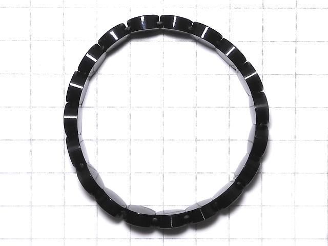 【動画】【1点もの】宝石質アンモライトAAA 2つ穴コイン10×10×4.5mm 1連(ブレス) NO.8 サムネイル2