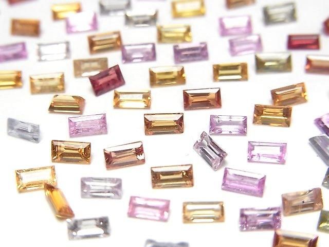 マルチカラーサファイア ドロップカット 3～5mm［プレミアム