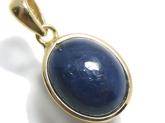【動画】【1点もの】サファイアAAA- ペンダントトップ 18KGP製 NO.11の画像