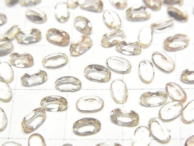 【動画】宝石質オレゴンサンストーンAAA ルース オーバルファセットカット5×3mm 5粒 サムネイル2