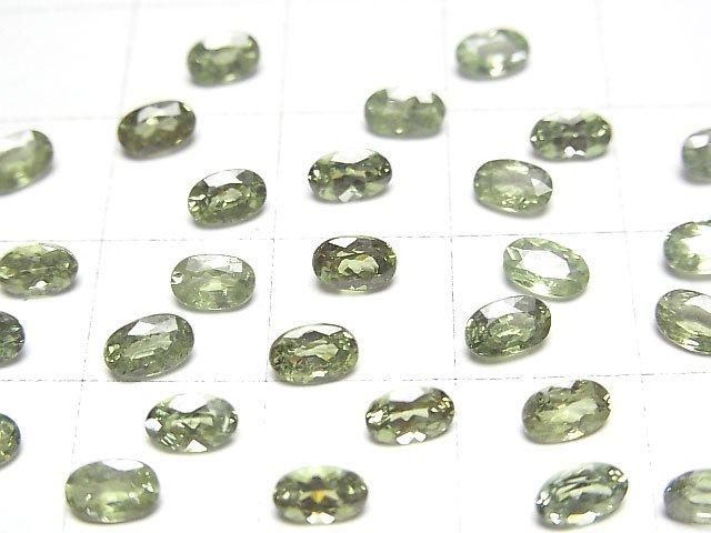 【動画】宝石質デマントイドガーネットAAA ルース オーバルファセットカット5×3mm 1粒 サムネイル2