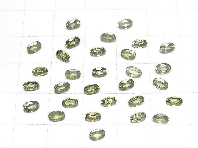 【動画】宝石質デマントイドガーネットAAA ルース オーバルファセットカット5×3mm 1粒 サムネイル4