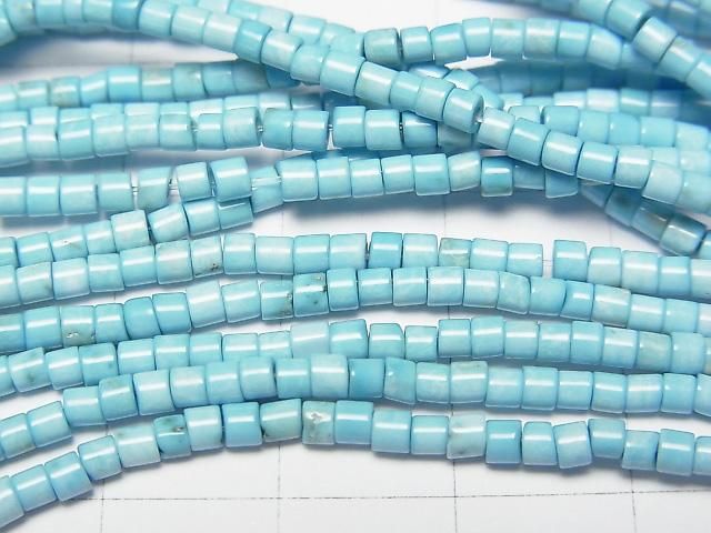 マグネサイトターコイズ ロンデル(ヘイシ)2.5×2.5×2mm 1連(約37cm) サムネイル2