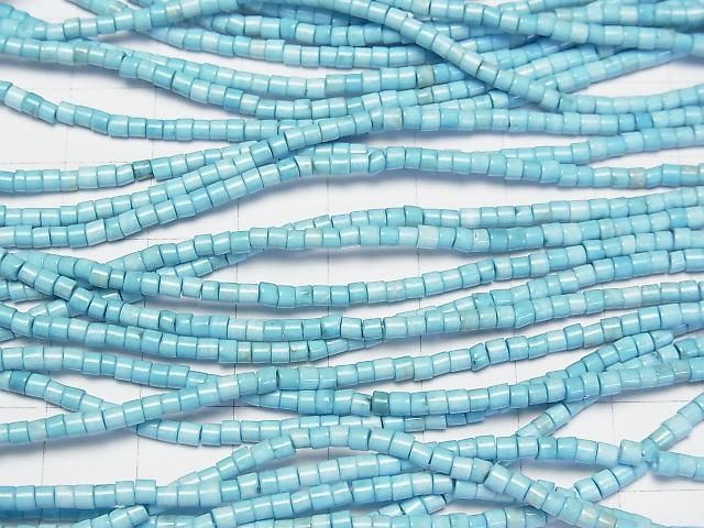 マグネサイトターコイズ ロンデル(ヘイシ)2.5×2.5×2mm 1連(約37cm) サムネイル3
