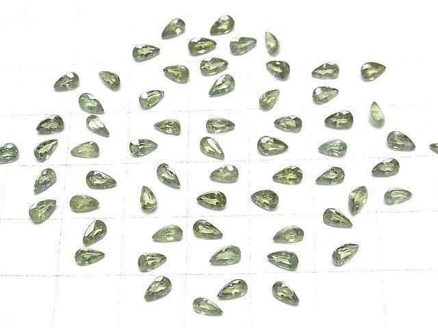 【動画】宝石質デマントイドガーネットAAA ルース ペアシェイプファセットカット5×3mm 1粒 サムネイル4