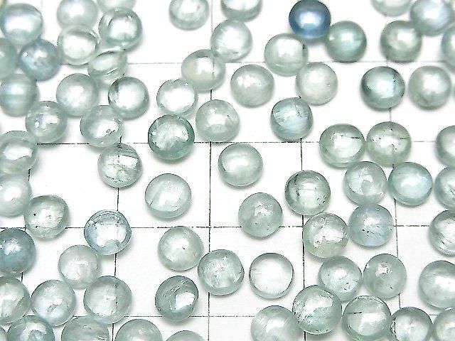 【動画】宝石質アクアカイヤナイトAAA- ラウンド カボション5×5mm 3個 サムネイル4
