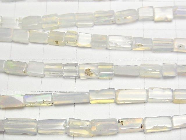 【動画】エチオピア産オパールAA++ レクタングル~スクエア 半連/1連(約36cm) サムネイル2