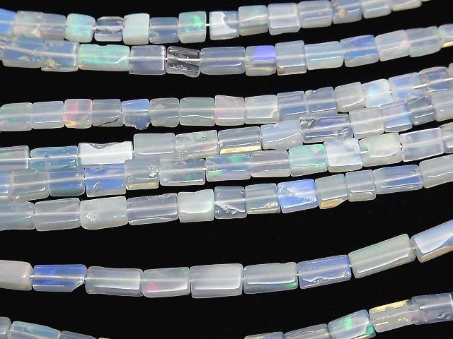 【動画】エチオピア産オパールAA++ レクタングル~スクエア 半連/1連(約36cm) サムネイル3