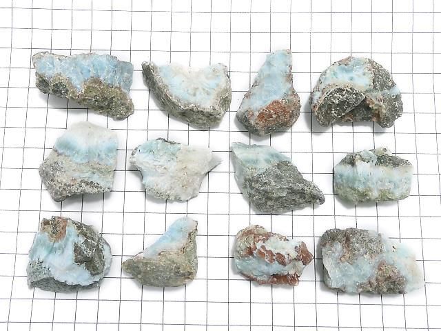 【動画】【1点もの】ラリマー ラフロック(原石) 12個セット NO.2 サムネイル2