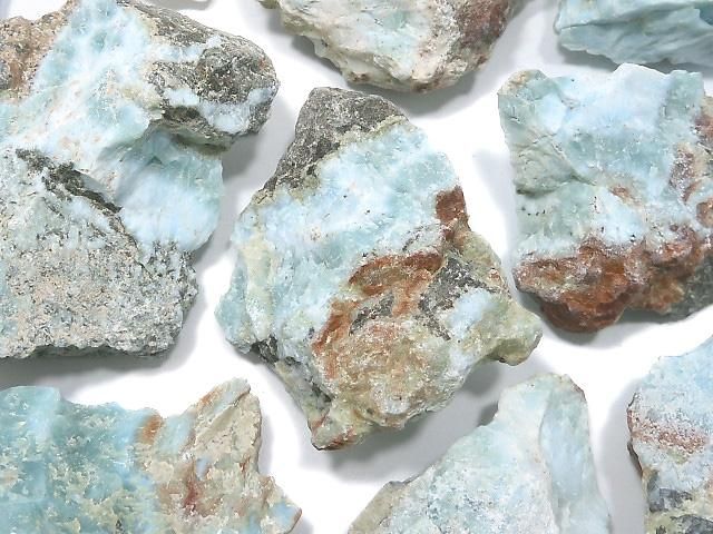 【動画】【1点もの】ラリマー ラフロック(原石) 12個セット NO.4の画像