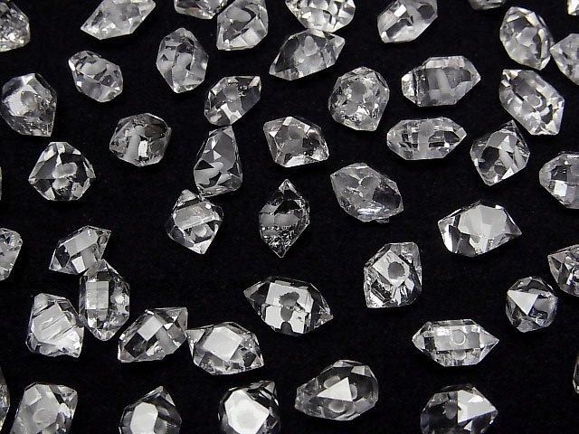 【動画】NY産ハーキマーダイヤモンドAAA ラフロックタンブル 【Sサイズ】 【片穴】 5粒 サムネイル3