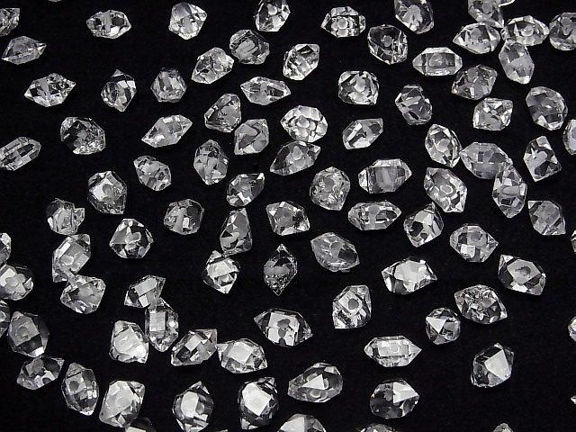【動画】NY産ハーキマーダイヤモンドAAA ラフロックタンブル 【Sサイズ】 【片穴】 5粒 サムネイル4