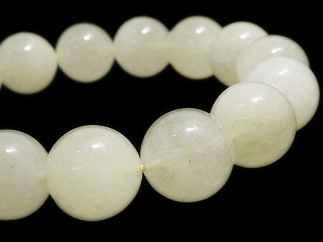 【動画】【1点もの】リビアングラス ラウンド13mm 1連(ブレス) NO.15の画像