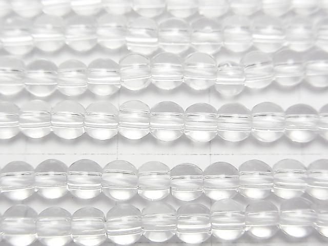 【動画】クリスタル(溶錬水晶)AAA セミラウンド4mm 1連(約36cm) サムネイル2