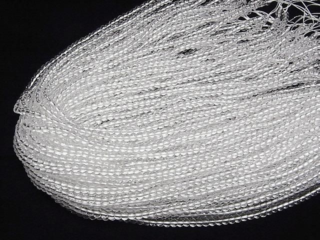 【動画】クリスタル(溶錬水晶)AAA セミラウンド4mm 1連(約36cm) サムネイル4