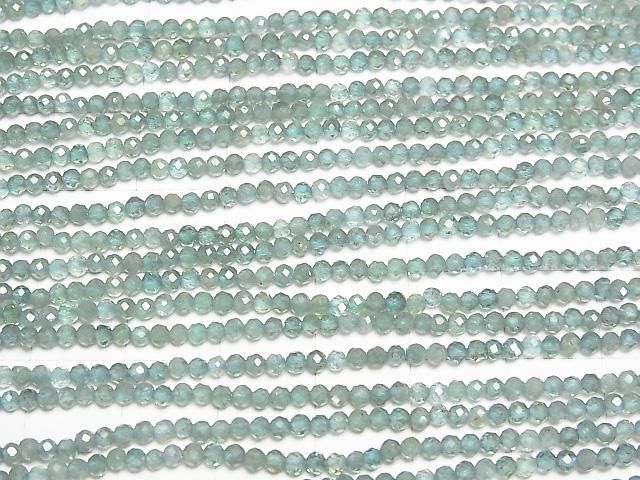 【動画】【素晴らしい輝き】ブルーグリーンアパタイトAA ラウンドカット2mm 1連(約37cm) サムネイル3