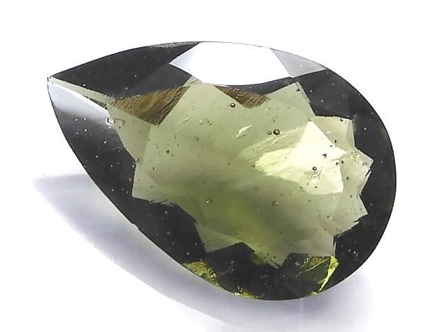 【動画】【1点もの】宝石質モルダバイトAAA ファセットカット ルース 1粒 NO.112の画像