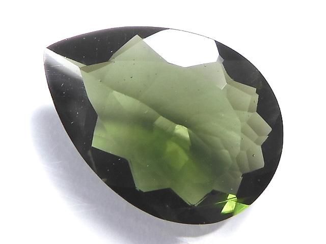 【動画】【1点もの】宝石質モルダバイトAAA ファセットカット ルース 1粒 NO.118の画像