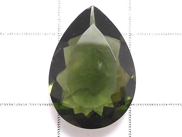 【動画】【1点もの】宝石質モルダバイトAAA ファセットカット ルース 1粒 NO.118 サムネイル2
