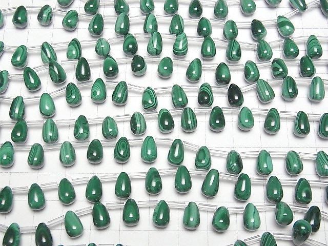 【動画】マラカイトAAA ドロップ(プレーン)9×6mm 1連(約18cm) サムネイル4