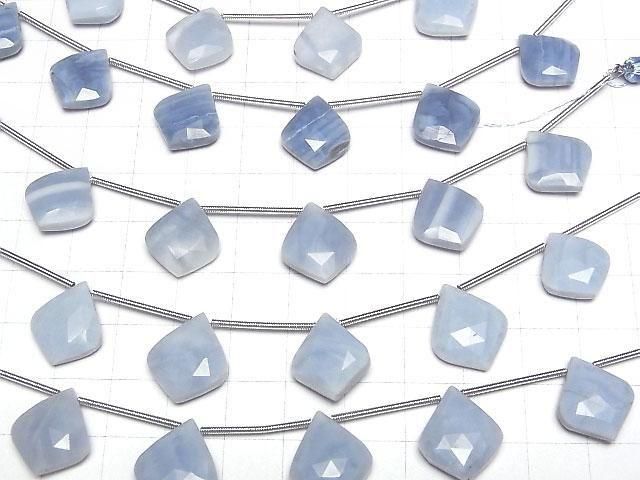 【動画】ブルーオパールAA++ 変形ペアシェイプカット 1連(約10cm) サムネイル4