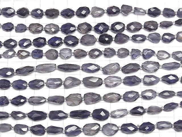 【動画】宝石質アイオライトAA+ タンブルカット 1連(約12cm) サムネイル4