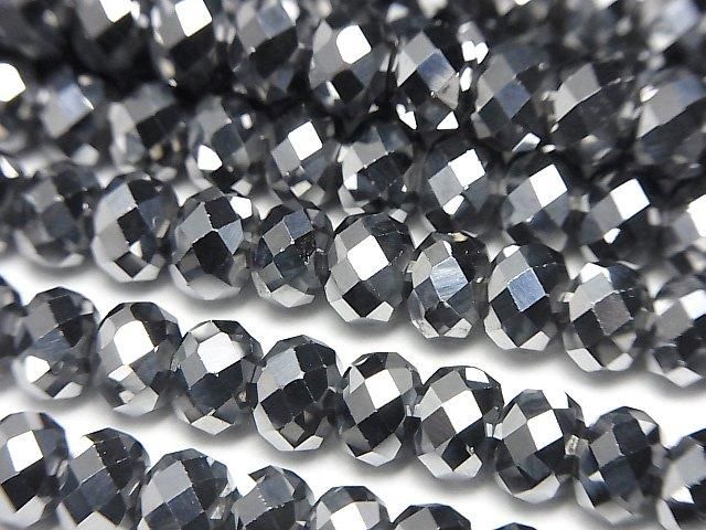 【動画】【素晴らしい輝き】高純度テラヘルツ鉱石 ボタンカット6×6×4mm 1連(約37cm)の画像
