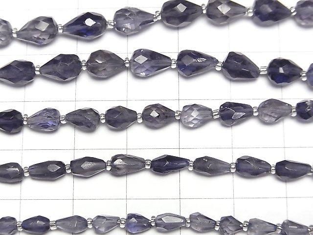 【動画】宝石質アイオライトAA+ 縦穴ドロップカット 1連(約10cm) サムネイル3