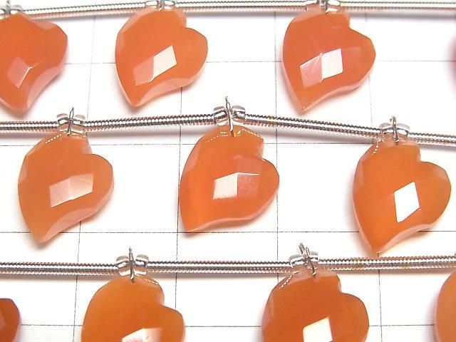 【動画】カーネリアンAAA- ハートカット13×10mm 半連/1連(6粒) サムネイル2