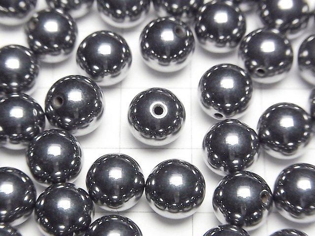 【動画】高純度テラヘルツ鉱石 片穴ラウンド8mm 10個 サムネイル2