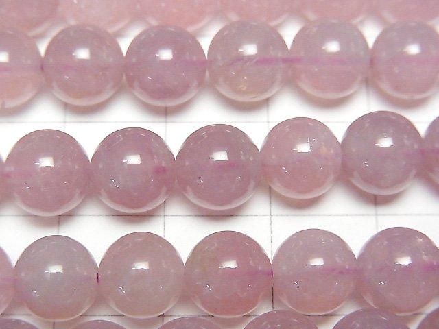 【動画】マダガスカル産ディープローズクォーツAAA- ラウンド8mm 半連/1連(約38cm) サムネイル2