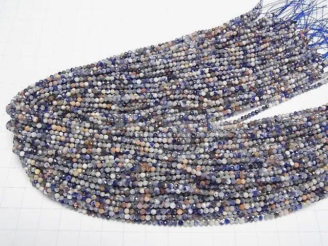 【動画】【素晴らしい輝き】レッドラインソーダライト ラウンドカット2.5mm 1連(約38cm) サムネイル4