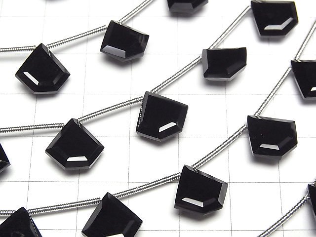 【動画】オニキスAAA ペンタゴン ファセットカット12×12mm 半連/1連(約10cm) サムネイル3