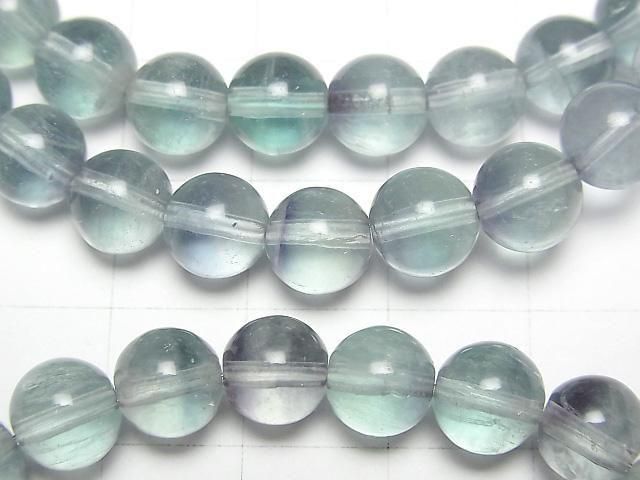【動画】ブルーグリーンフローライトAAA- ラウンド7.5〜8mm1連(ブレス) サムネイル2