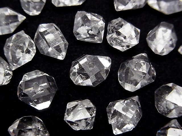 NY産ハーキマーダイヤモンド 片穴ラフロック｜天然石ビーズの