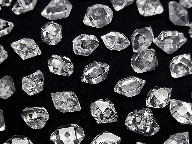 【動画】NY産ハーキマーダイヤモンドAAA ラフロックタンブル 【Mサイズ】 【片穴】 3粒 サムネイル3