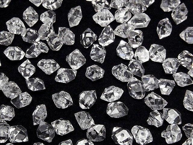 【動画】NY産ハーキマーダイヤモンドAAA ラフロックタンブル 【Mサイズ】 【片穴】 3粒 サムネイル4